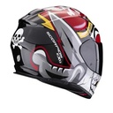 Scorpion EXO 491 Graphic Motorcycle Helmet - Large (59-60cm) - Pirate Red, Black/gold/red