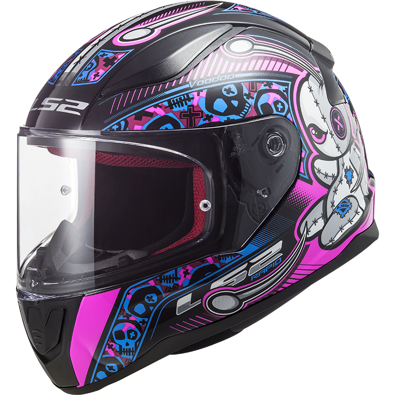 LS2 FF353J Rapid Mini - Voodoo Pink BAMBINO/A