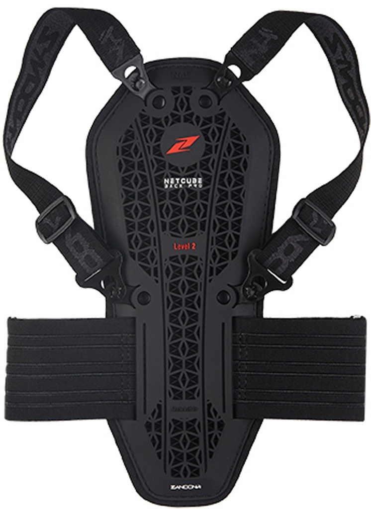 Zandona Netcube Back Pro X7 Kids Back Protector, Black
