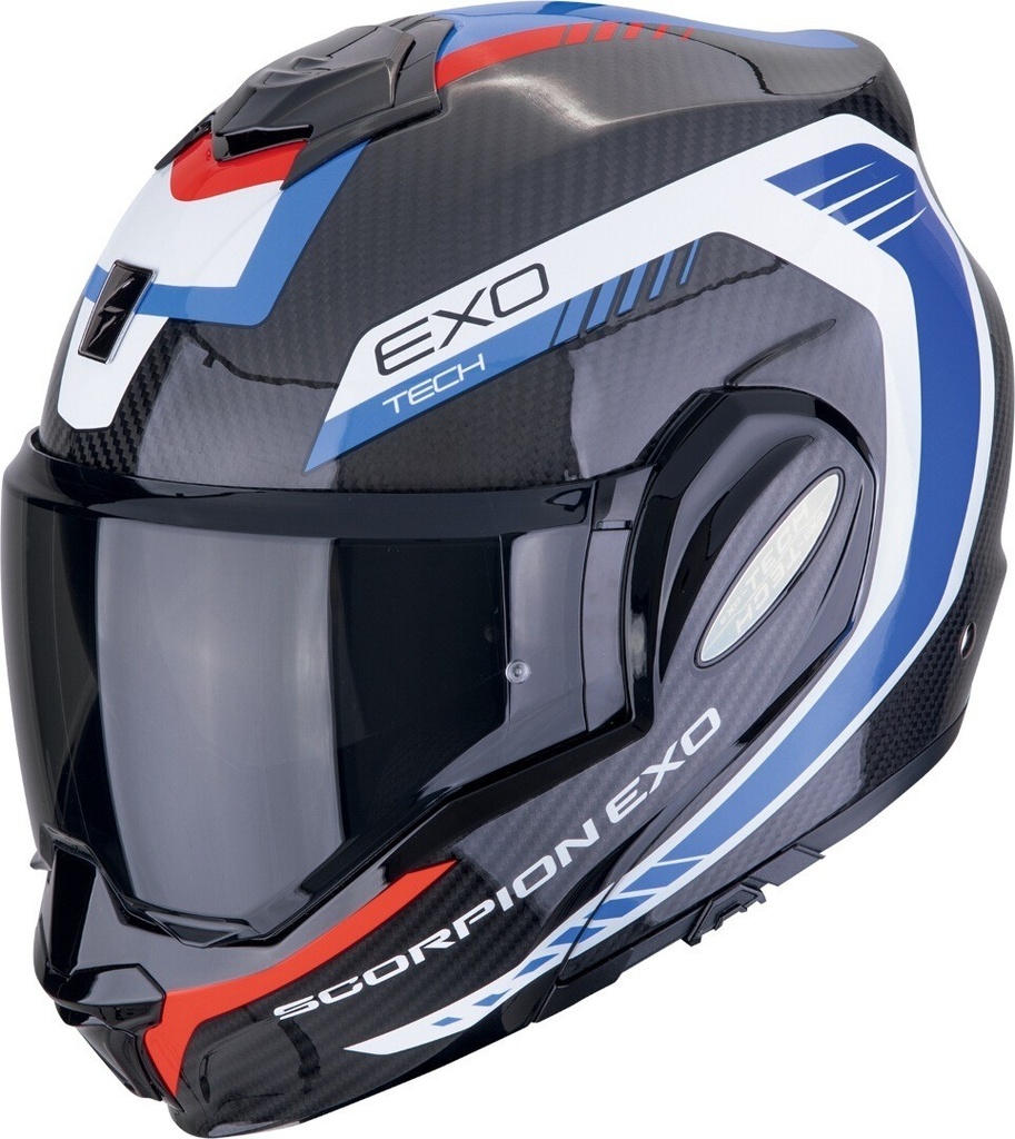 Scorpion EXO-Tech Evo Carbon Cosy Blue - Red