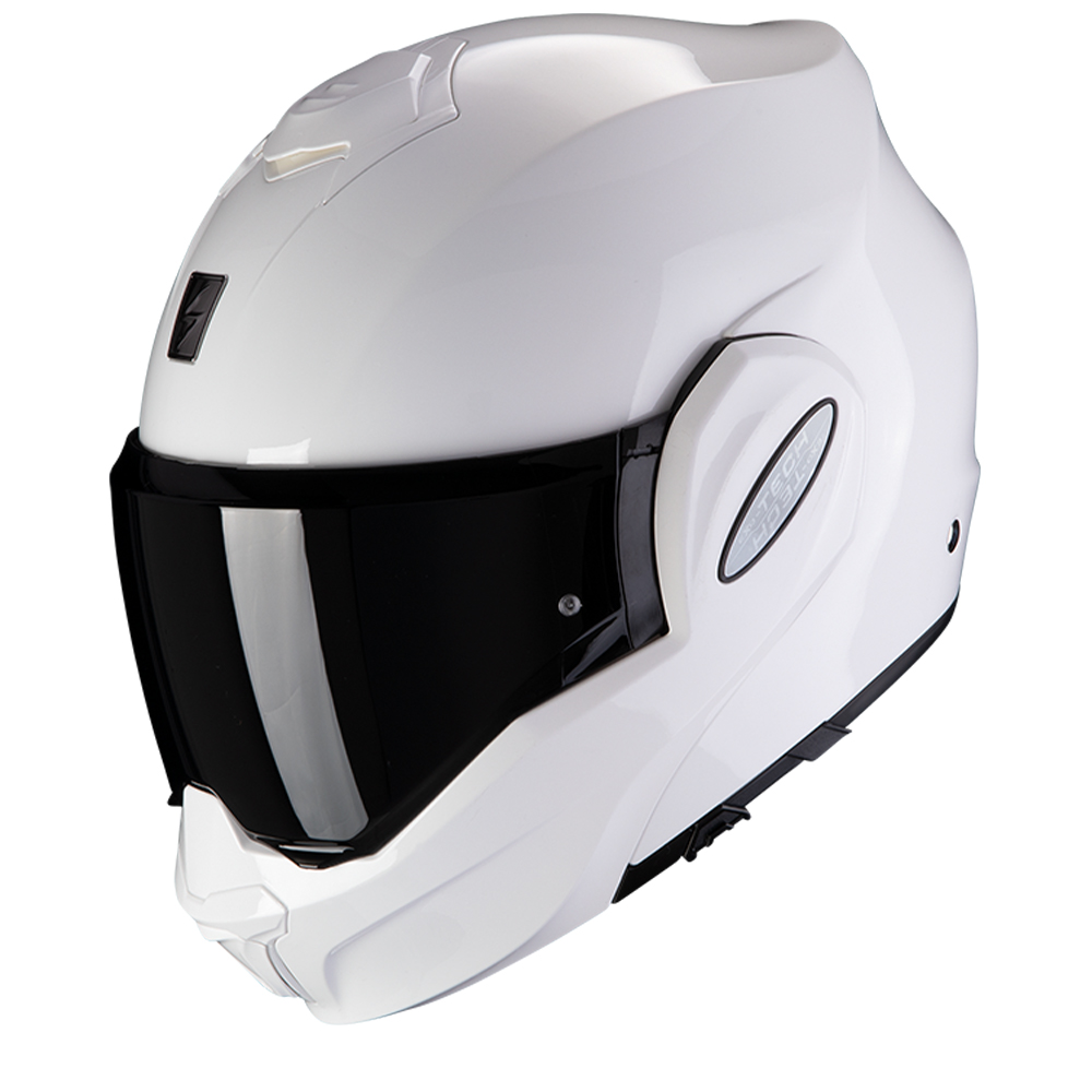 (M) Scorpion EXO-Tech Evo Flip-up Helmet Gloss White