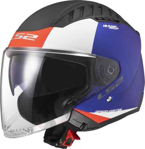 LS2 OF600 Copter - BLU, BIANCO, ROSSO