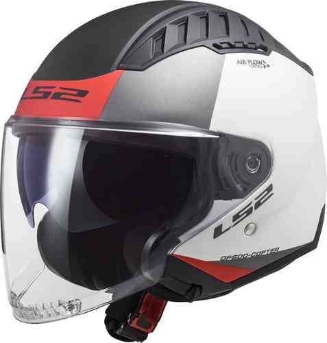 LS2 OF600 Copter - BIANCO, GRIGIO, ROSSO